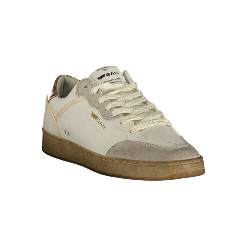 Gas Bianco Poliuretano Femme Sneaker - Élégance Sportive