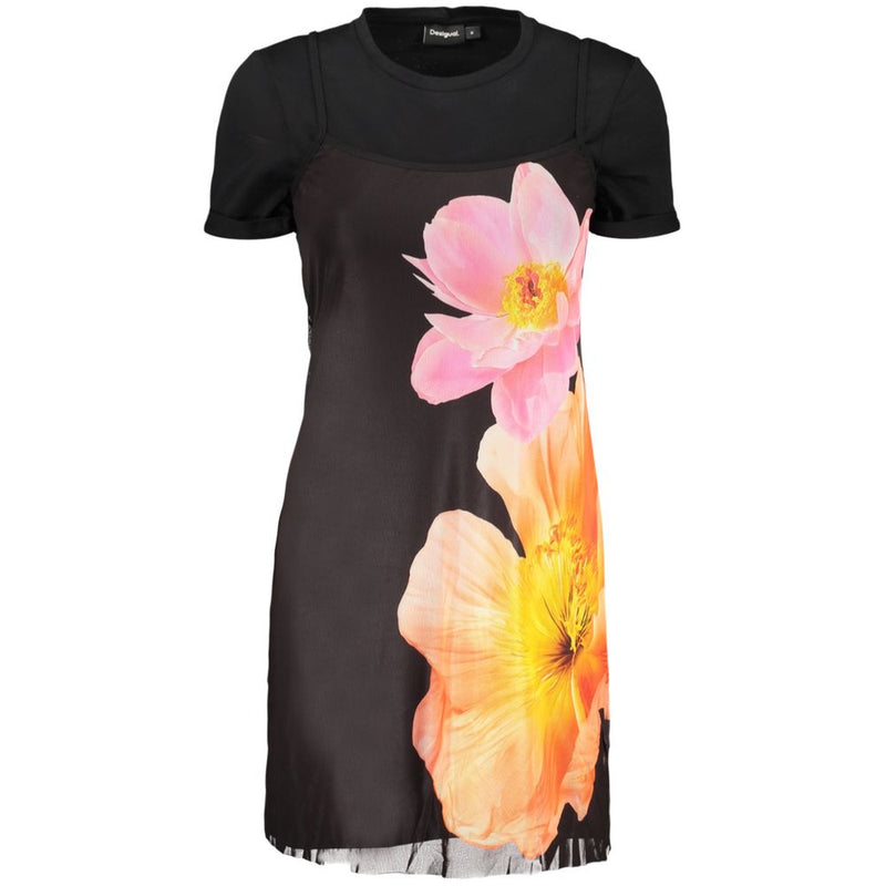 Robe en coton noir Desigual pour femme