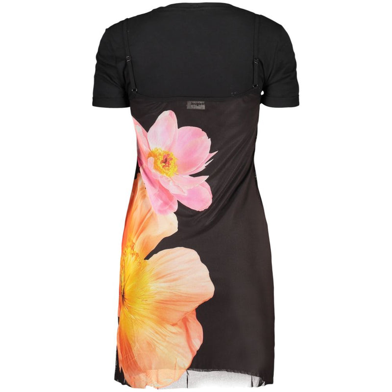 Robe en coton noir Desigual pour femme