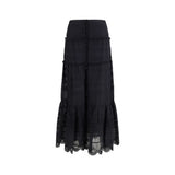 Jupe longue Marant Etoile noire en viscose