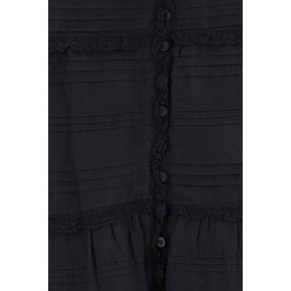 Jupe longue Marant Etoile noire en viscose