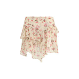 Marant Etoile Jupe courte beige en viscose