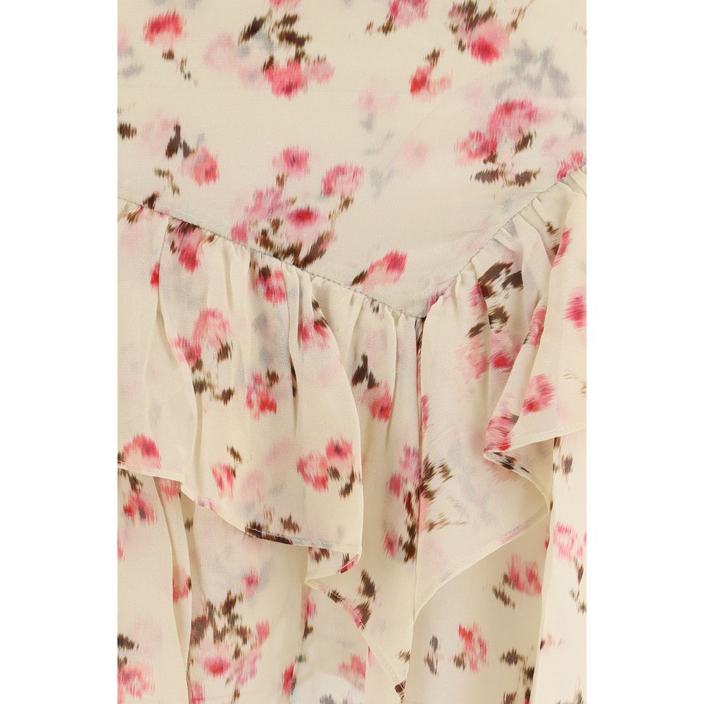 Marant Etoile Jupe courte beige en viscose