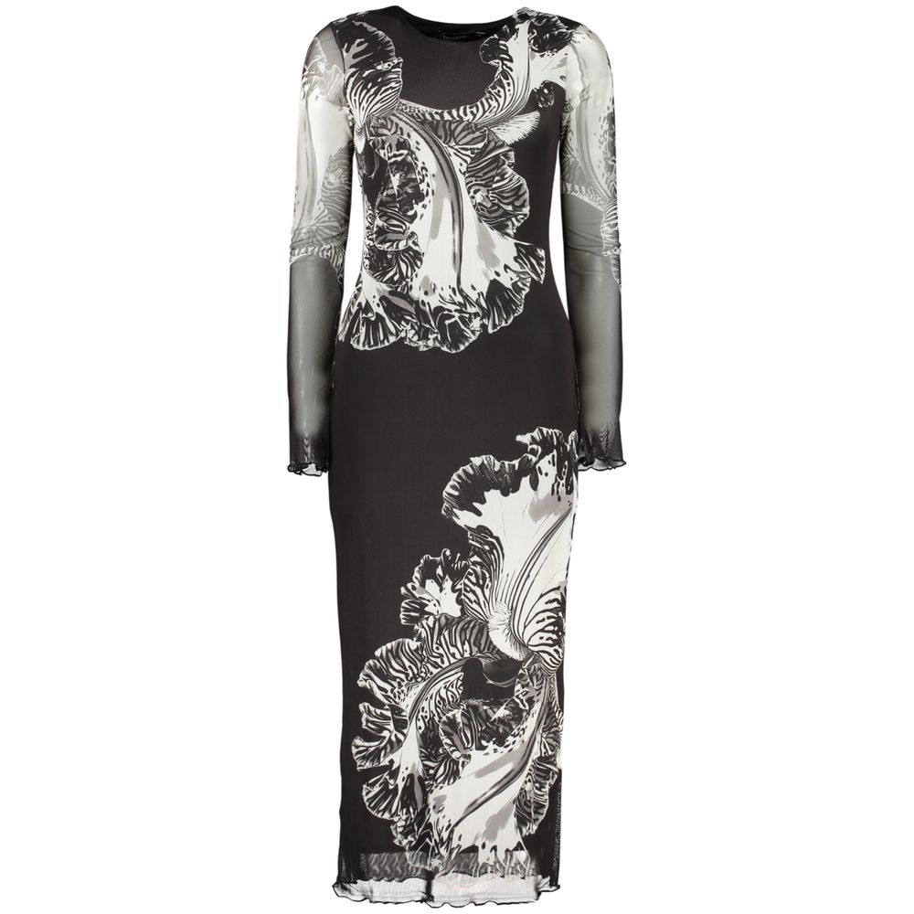 Desigual Reims Lacroix Black Long-Sleeved Dress for Women