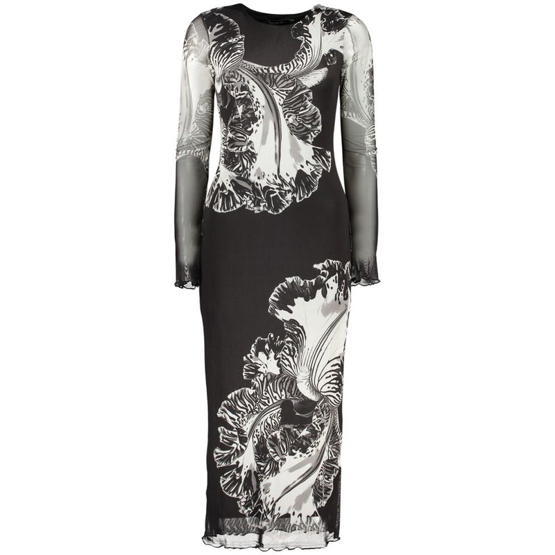 Desigual Reims Lacroix Black Long-Sleeved Dress for Women