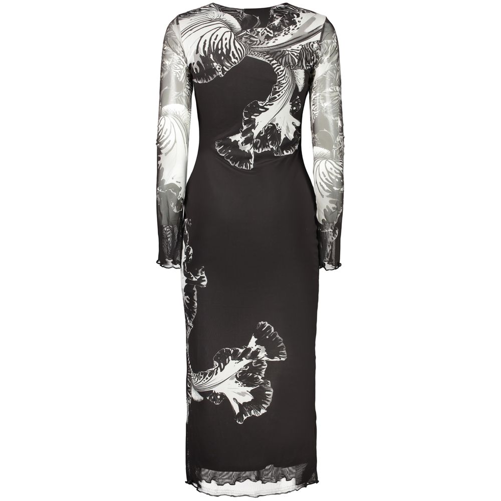 Desigual Reims Lacroix Black Long-Sleeved Dress for Women