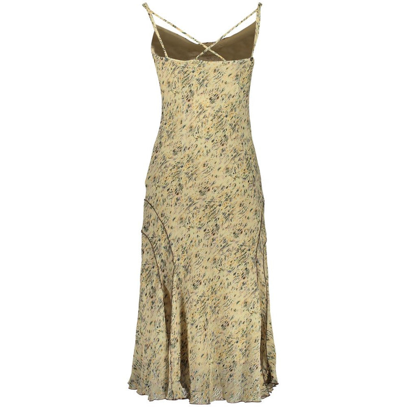 Desigual Beige Polyester Women Dress - Grunge Glamour