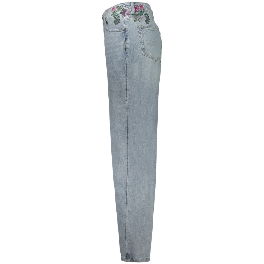 Desigual Azzurro Jean en Coton pour Femmes