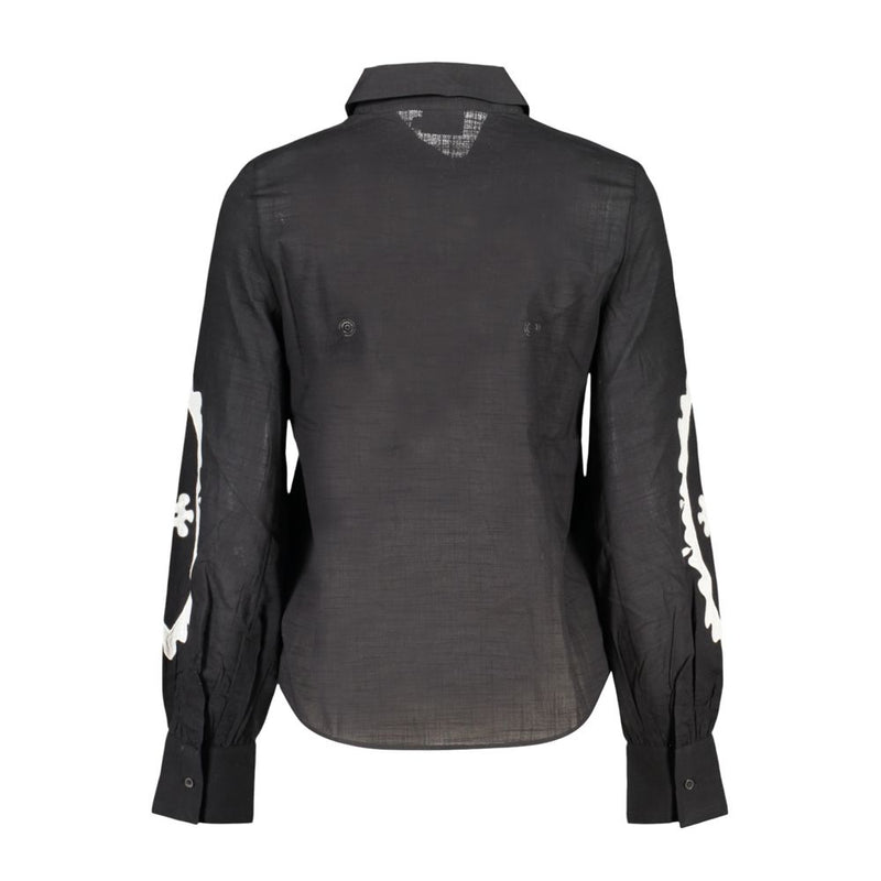 Desigual Nero Cotton Women Shirt - Elegance & Comfort