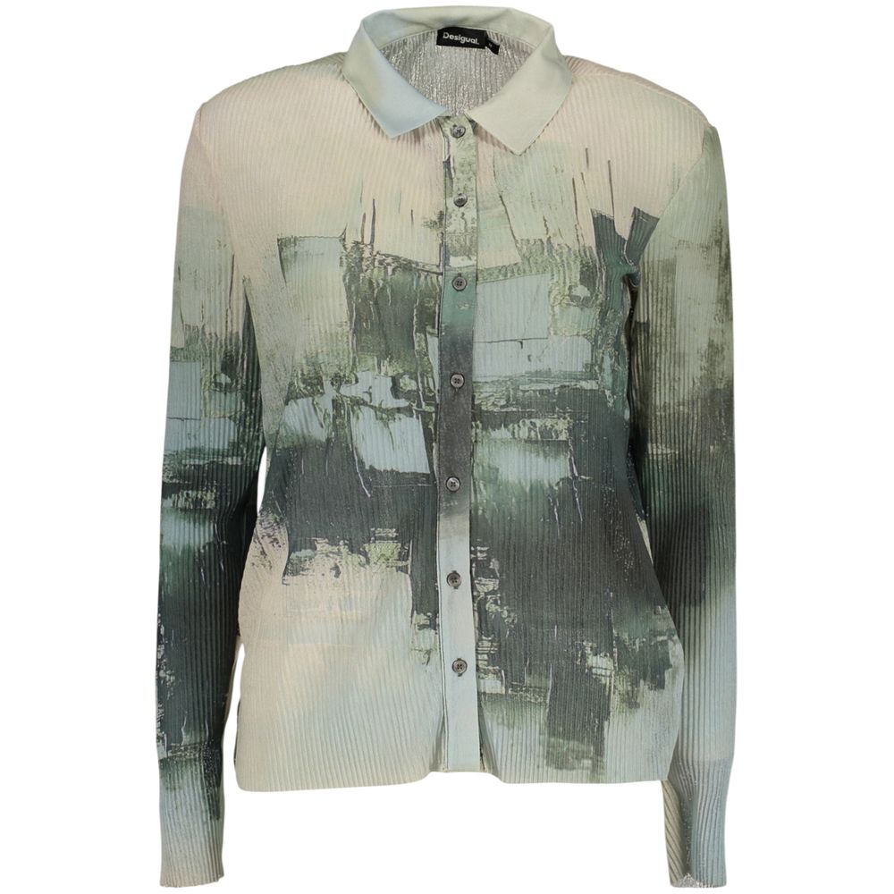Desigual Rotterdam Green Polyester Women Shirt