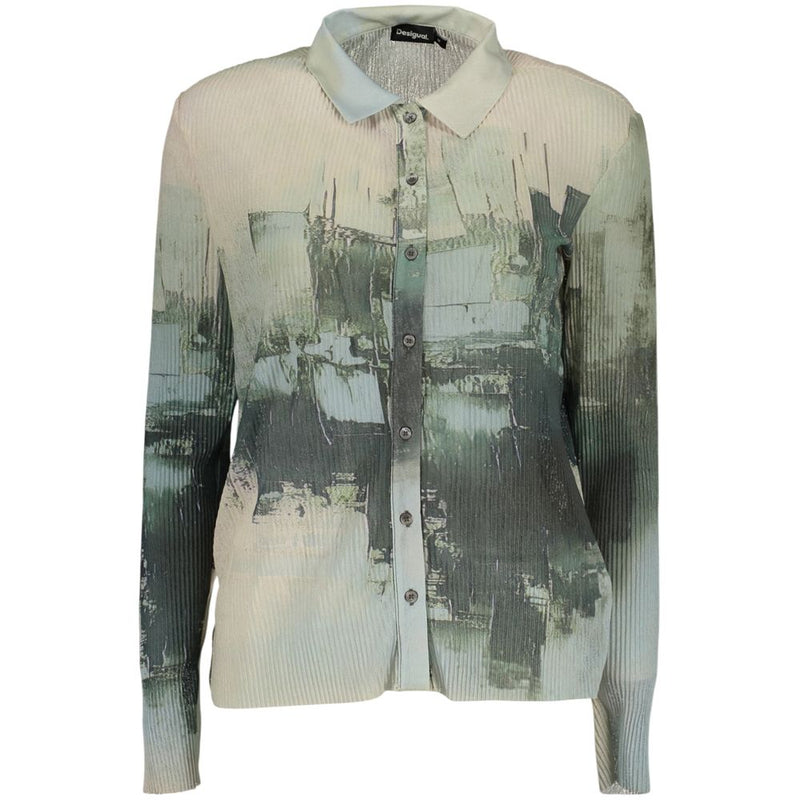 Desigual Rotterdam Green Polyester Women Shirt
