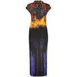 Desigual PSICHO ANIMAL LACROIX Black Viscosa Women Dress