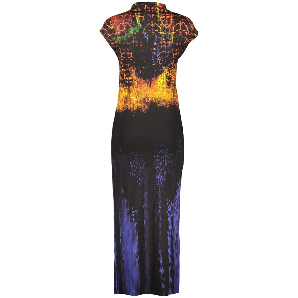 Desigual PSICHO ANIMAL LACROIX Black Viscosa Women Dress