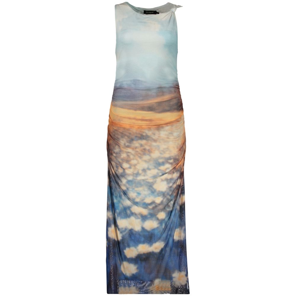 Robe Longue Azzurro en Polyester pour Femme - Desigual
