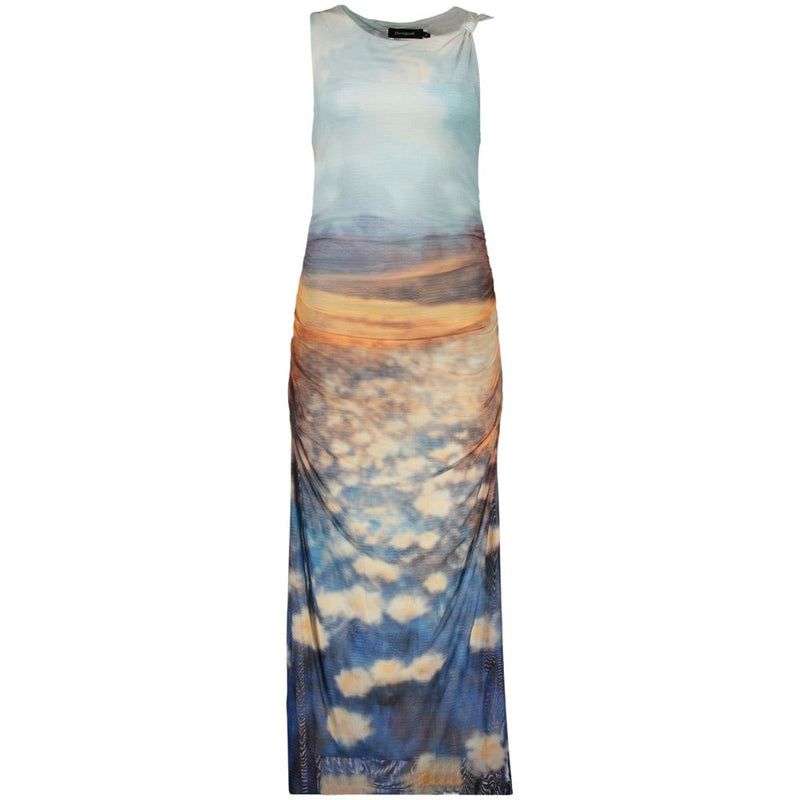 Robe Longue Azzurro en Polyester pour Femme - Desigual