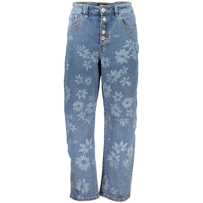 Desigual Azzurro Cotton Women's Jean - Stylish & Comfortable