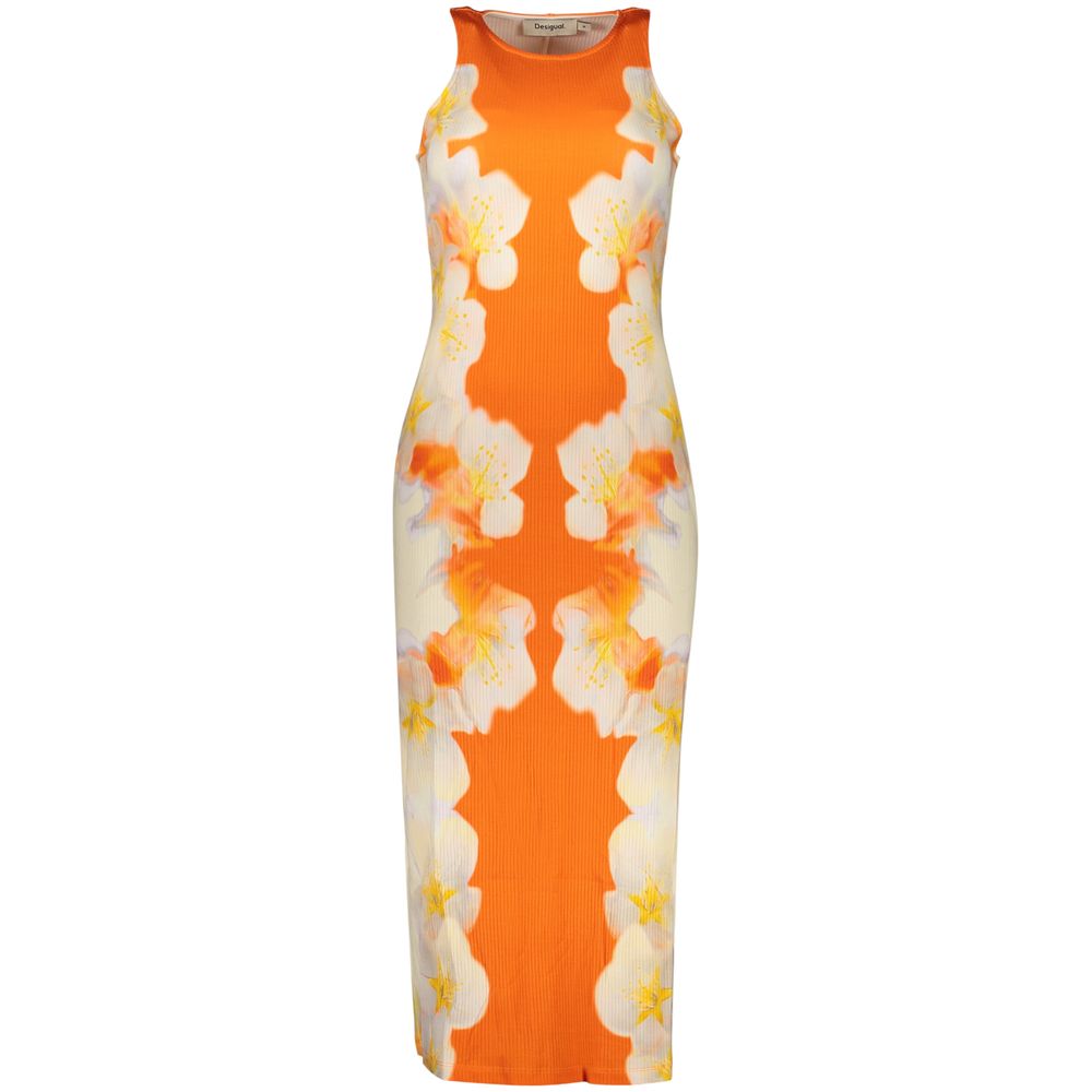 Desigual Arancione Viscosa Robe Femme