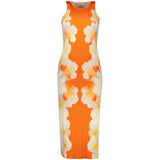 Desigual Arancione Viscosa Robe Femme