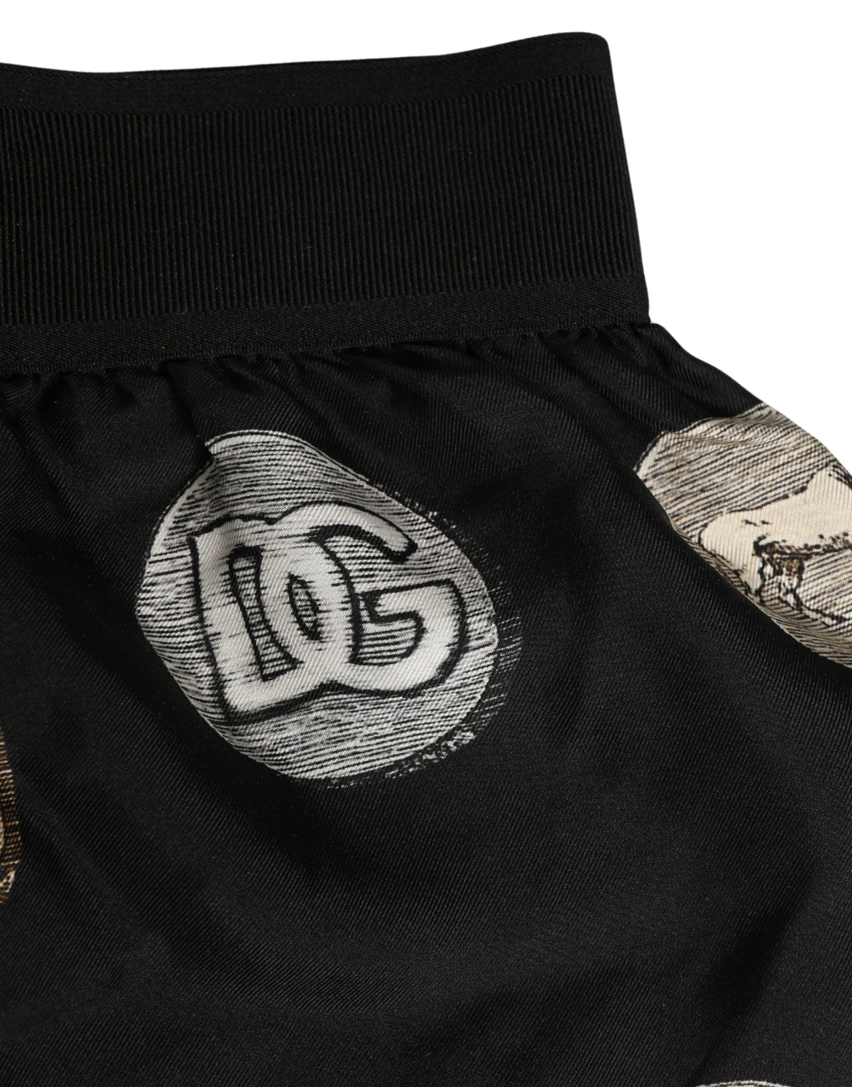 Dolce & Gabbana Black Ancient Coin Print Boxer Shorts