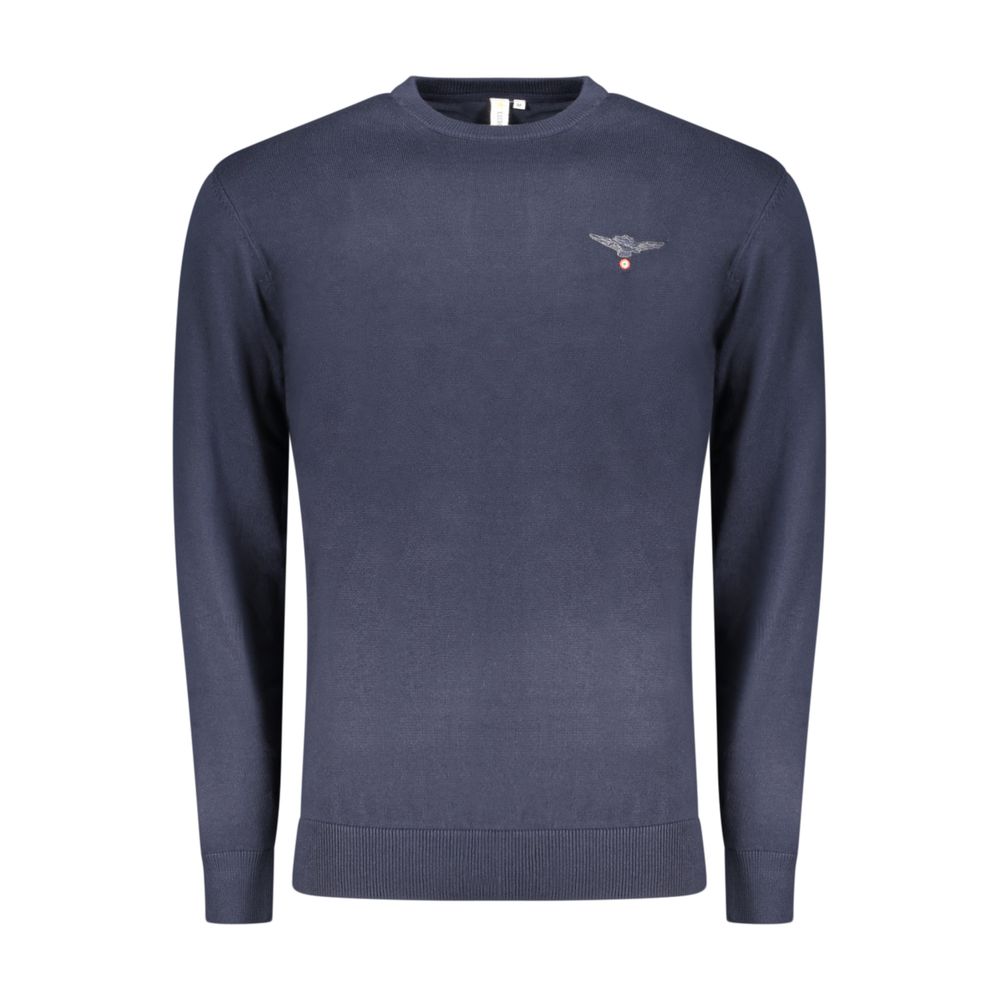 Accademia Militare Blue Cotton Men's Sweater - Stylish Comfort