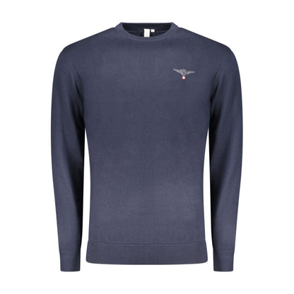 Accademia Militare Pull en coton bleu pour homme