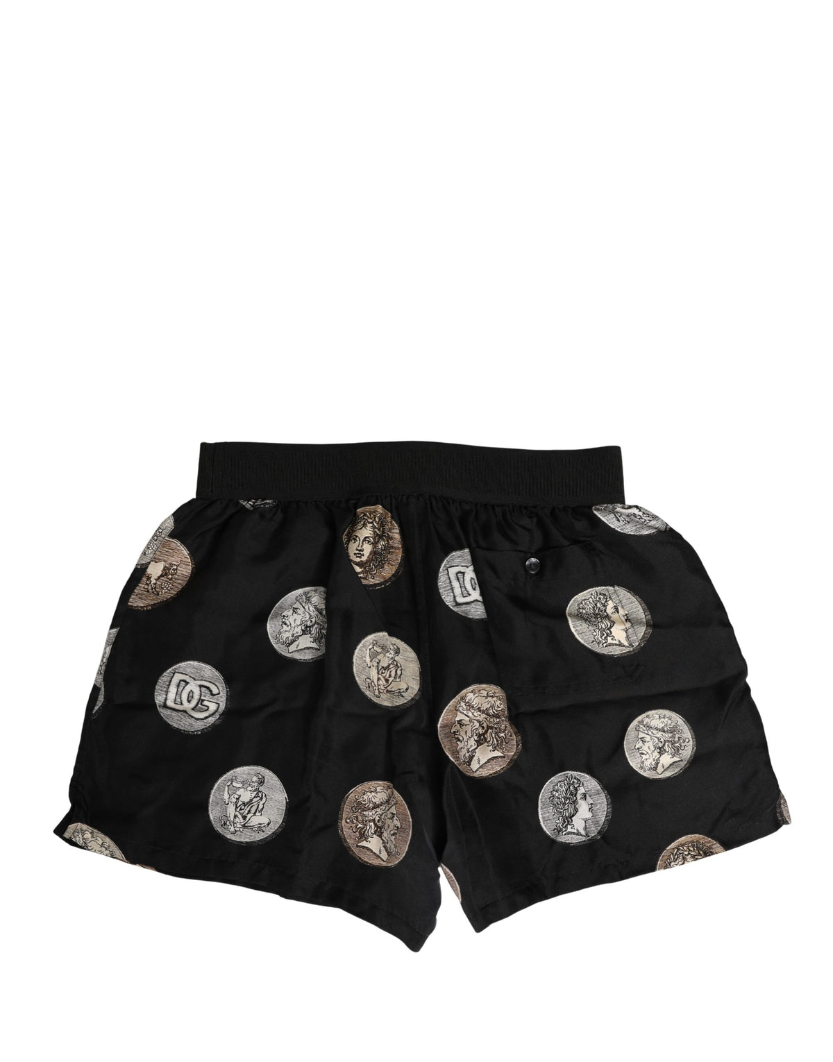 Dolce & Gabbana Black Ancient Coin Print Boxer Shorts
