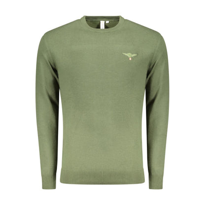 Accademia Militare Sweater en Coton Vert pour Hommes