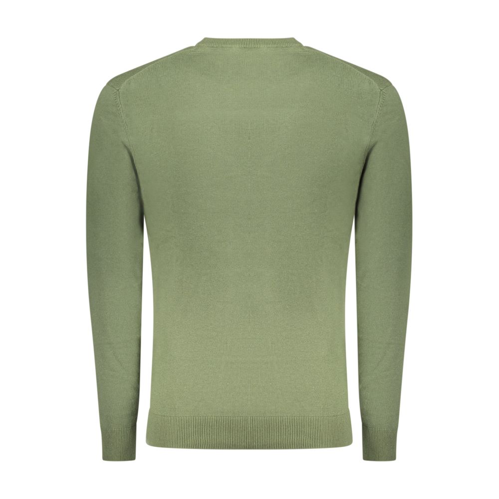 Accademia Militare Verde Sweater en Coton pour Hommes - Élégance et Confort