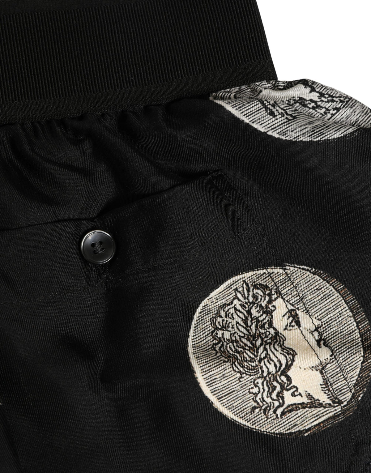 Dolce & Gabbana Black Ancient Coin Print Boxer Shorts