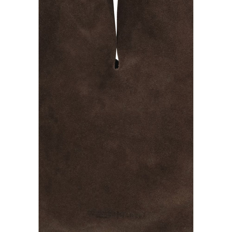 Manebi Brown Calf Leather Bos Taurus Shoulder Bag