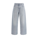 Our Legacy Blue Cotton High-Waisted Jean - Vast Cut Pale Coast Wash