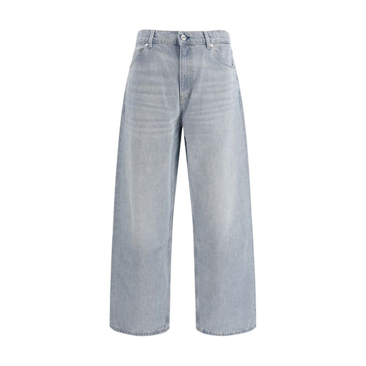 Our Legacy Blue Cotton High-Waisted Jean - Vast Cut Pale Coast Wash