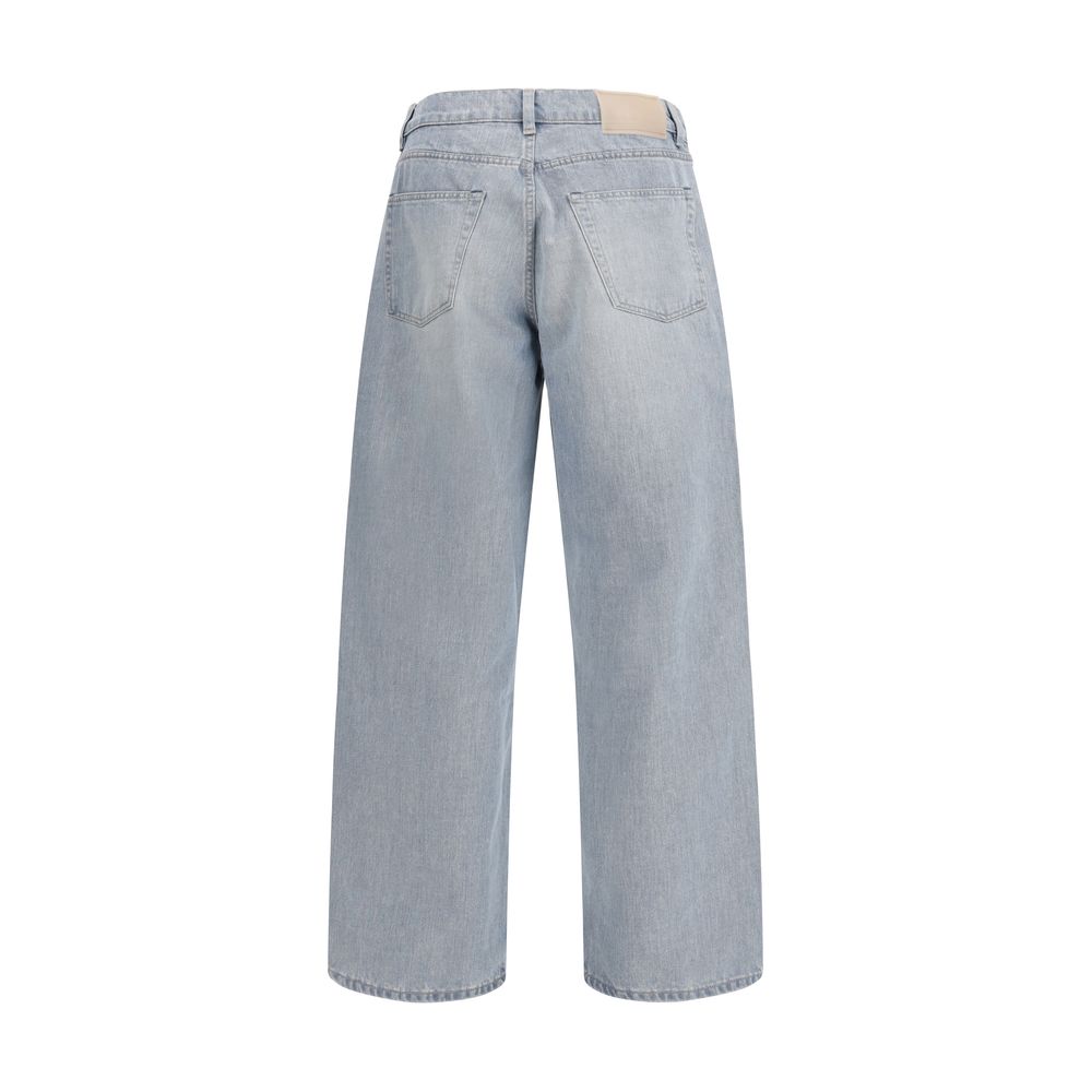 Our Legacy Blue Cotton High-Waisted Jean - Vast Cut Pale Coast Wash