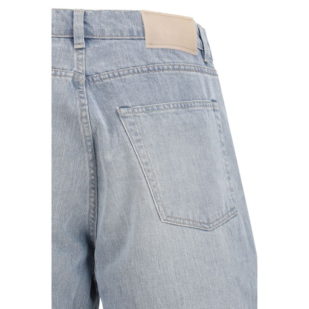 Our Legacy Blue Cotton High-Waisted Jean - Vast Cut Pale Coast Wash
