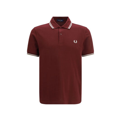 Polo Fred Perry en coton bordeaux