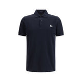 Polo Fred Perry bleu en coton