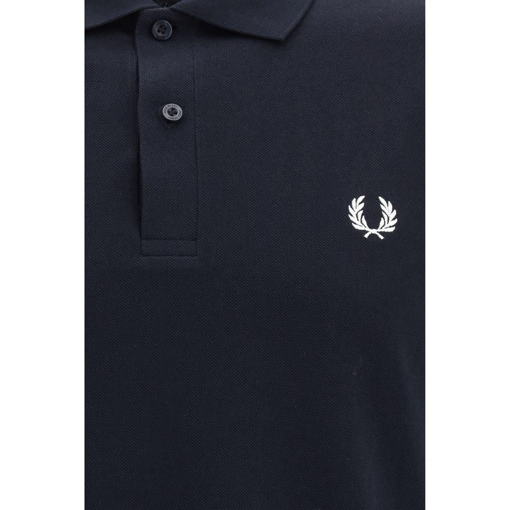 Polo Fred Perry bleu en coton