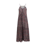 Marant Étoile Sabba Dress - Purple Cotton Casual Dress