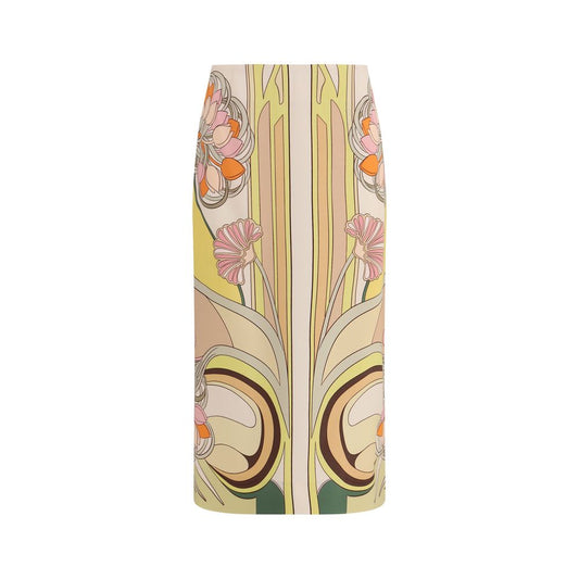 La Double J Multicolor Viscose Long Skirt - TULIP PLACÉE