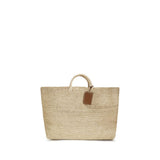 Manebi Saona Beige Raffia Handbag - Elegant & Versatile