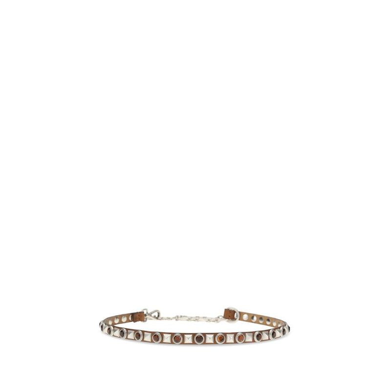Etro Brown Calf Leather Bos Taurus Regular Belt