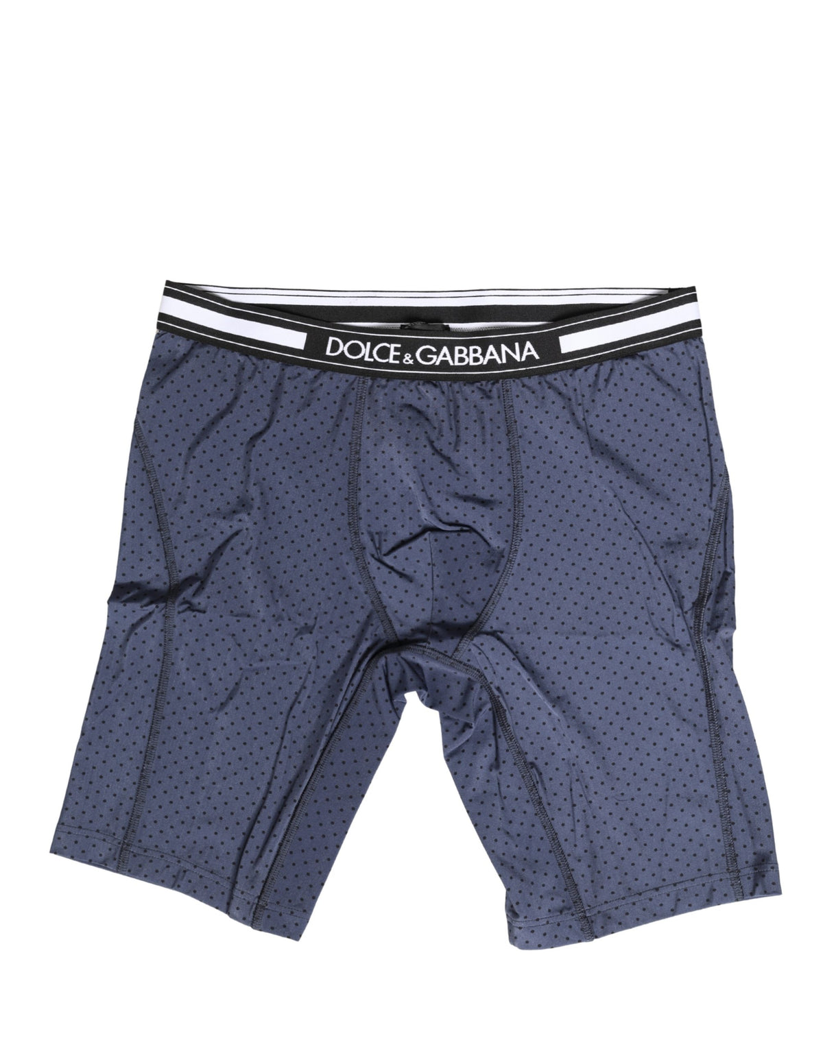 Caleçon de cycliste Dolce & Gabbana à pois bleu foncé pour homme
