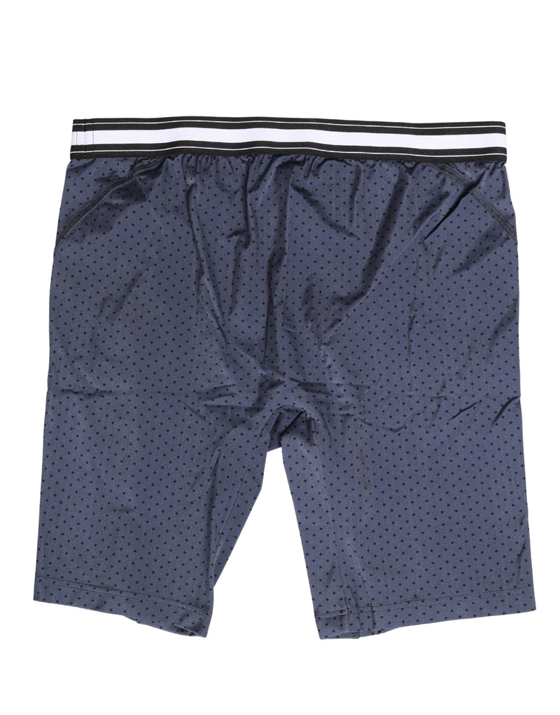 Dolce & Gabbana Donkerblauwe Polka Dots Mannen Fietsbroek Ondergoed
