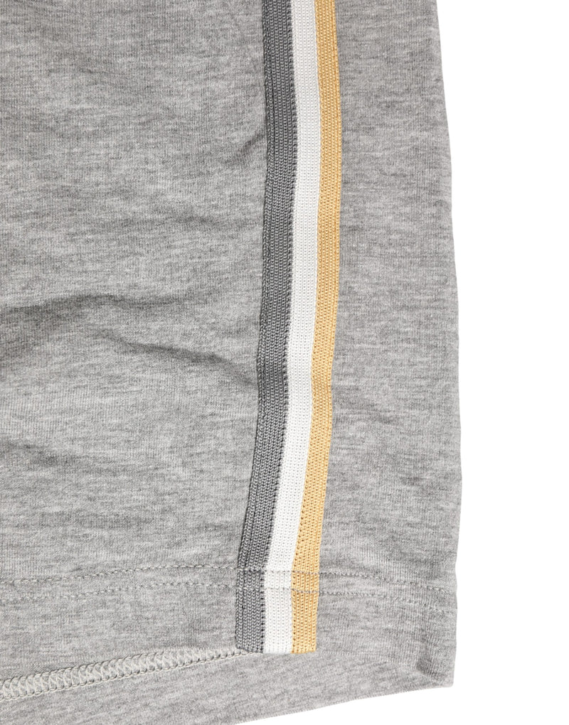 Dolce & Gabbana Gray Logo Waistband Cotton Men Boxer Underwear