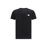 T-shirt en coton noir Dolce &amp; Gabbana