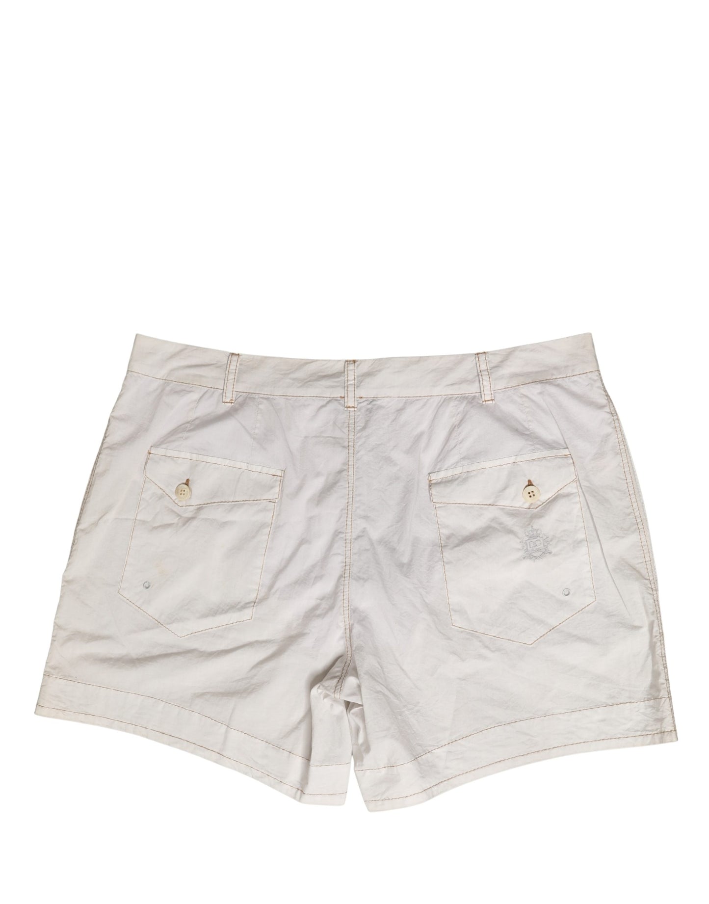 Shorts Bermudas Chino Dolce & Gabbana Blanc Coton Taille Moyenne