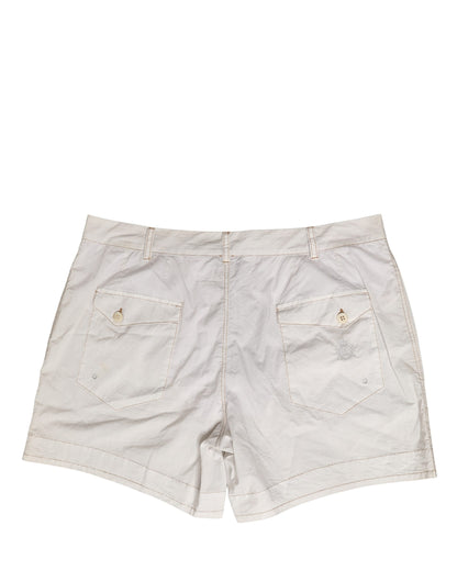 Shorts Bermudas Chino Dolce & Gabbana Blanc Coton Taille Moyenne