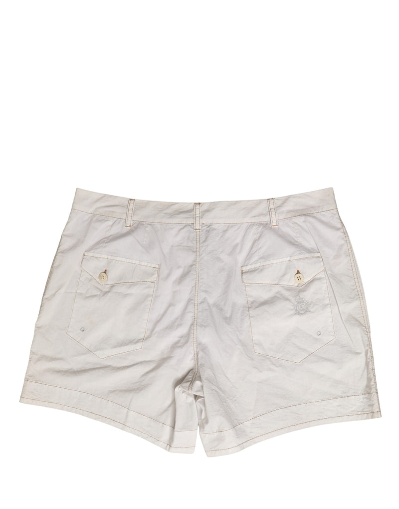 Shorts Bermudas Chino Dolce & Gabbana Blanc Coton Taille Moyenne