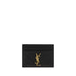 Saint Laurent Black Calf Leather Bos Taurus Wallet