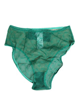Dolce & Gabbana Green Lace Nylon DG Lingerie Panty Brief